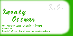 karoly ottmar business card